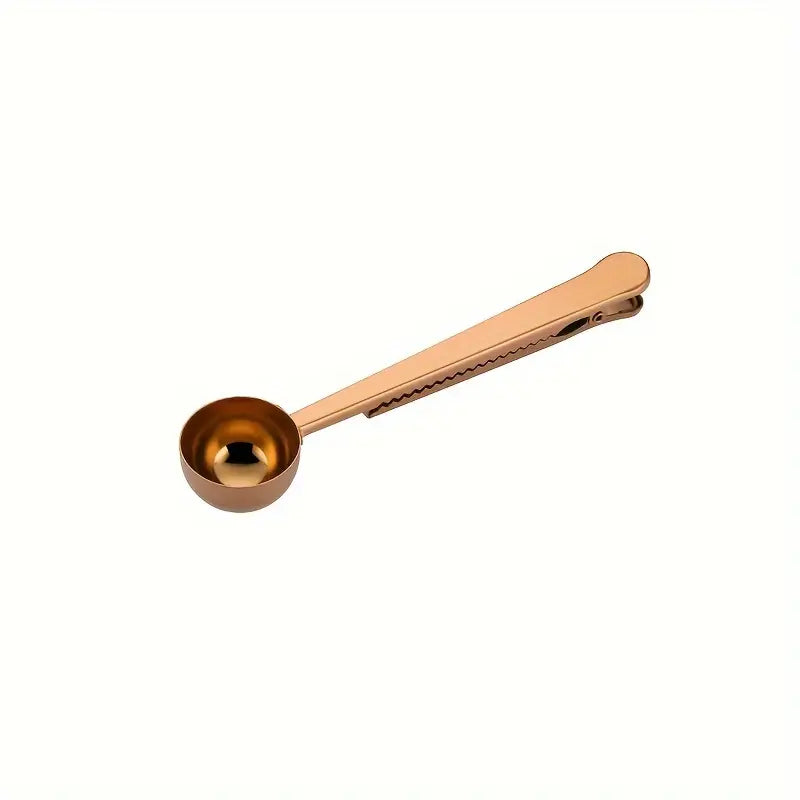 Stainless Steel Coffee Scoop with Bag Clip