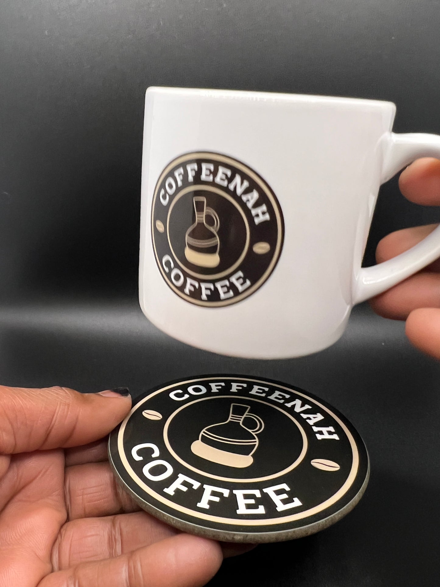 Wooden Coffeenah Coasters