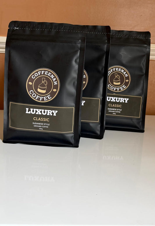 Three Ground ,classic Sudanese style coffee bags.